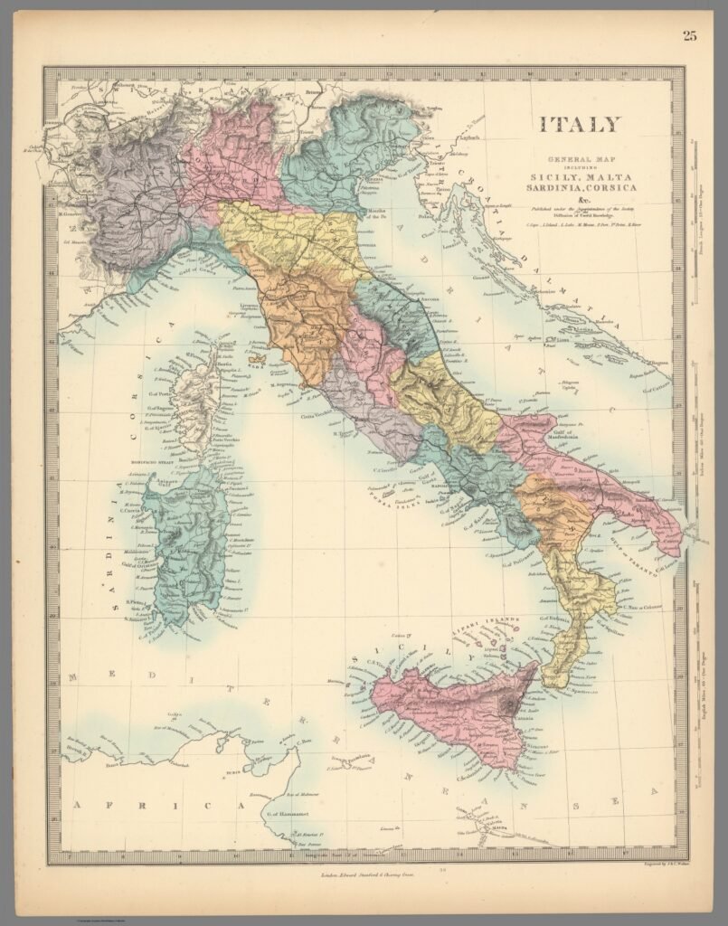 italy map italian genealogy services